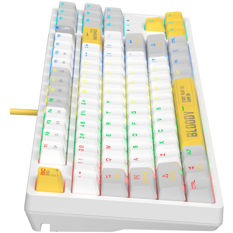 Клавіатура A4Tech Bloody S87 BLMS Red Plus Switch Energy White (S87 Energy White)