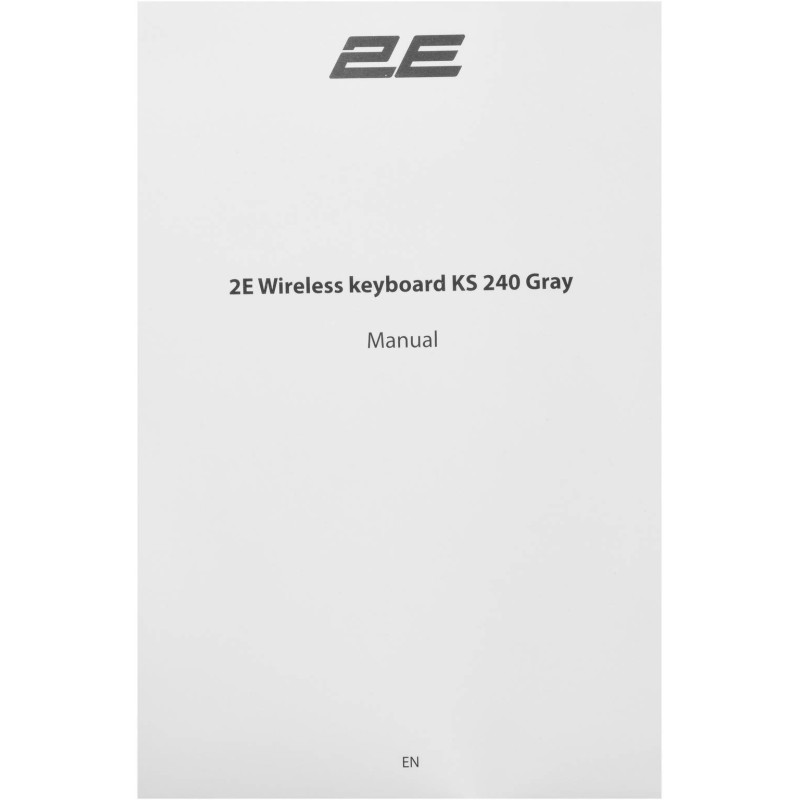 Клавіатура 2E KS240 WL BT Gray UA (2E-KS240WG_UA)
