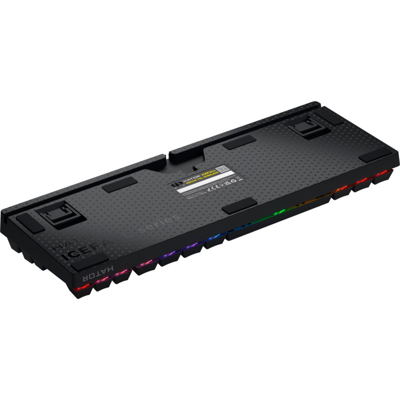 Клавіатура Hator Icefall Mecha TKL Rainbow Wireless/USB Black (HTK287UA)