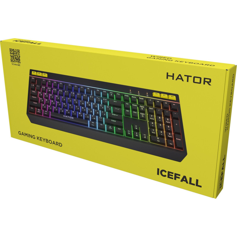 Клавіатура Hator Icefall USB Black (HTK402UA)