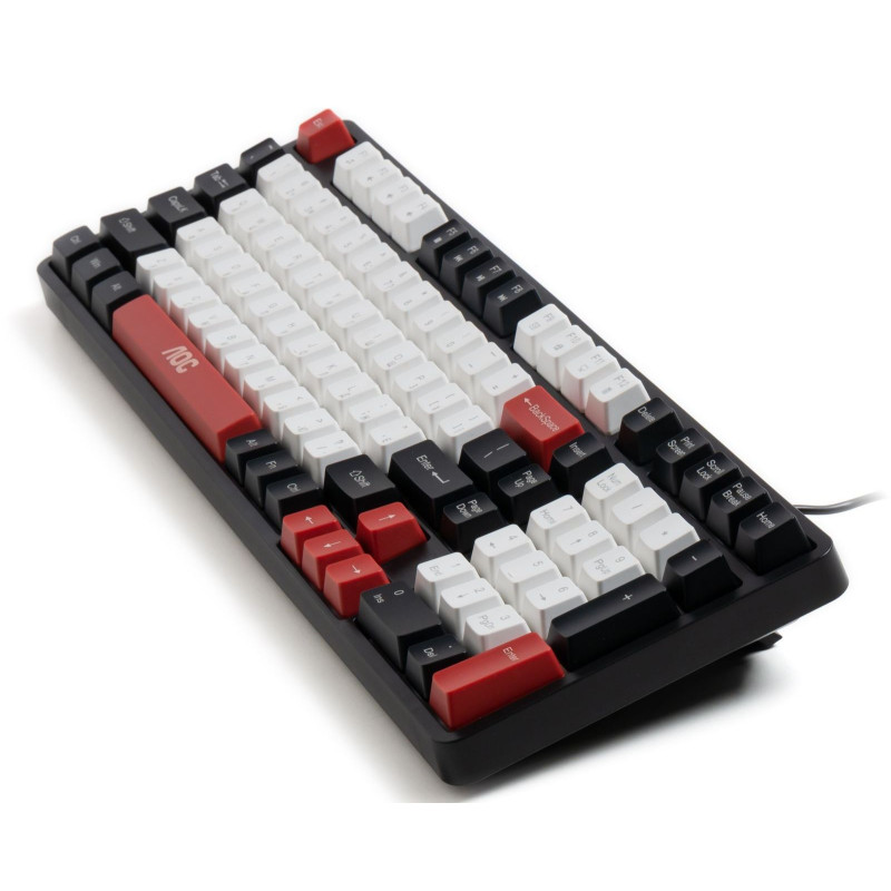Клавіатура AOC GK116H1 LED USB UA White/Red/Black (GK116H1/97)