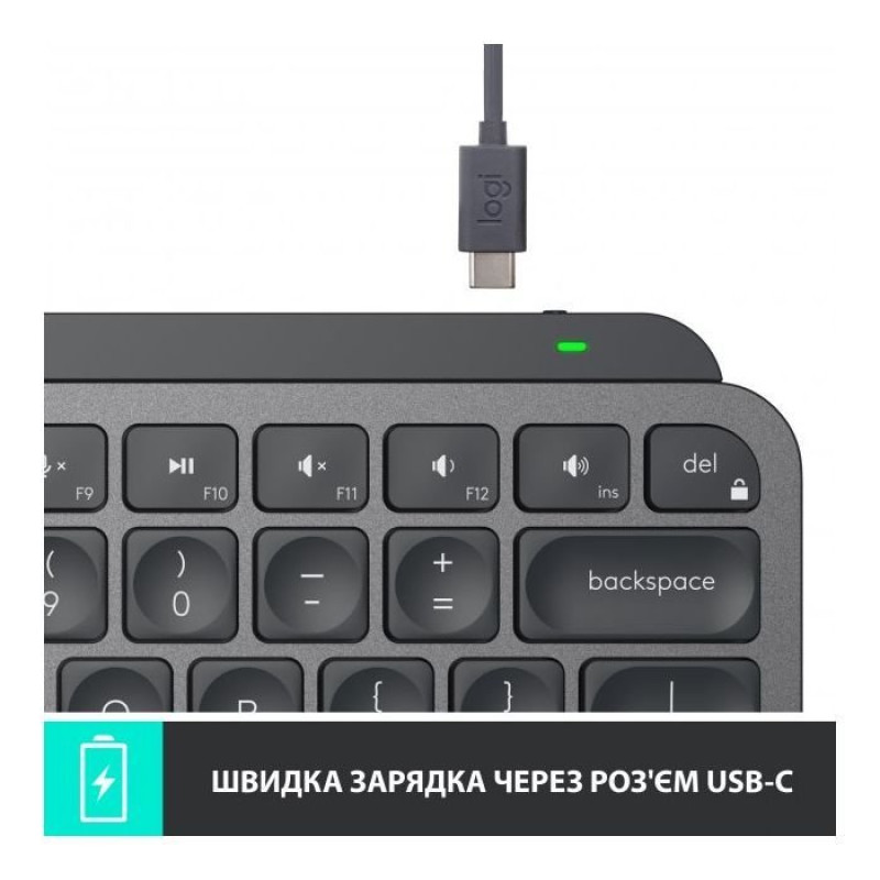 Клавіатура Logitech MX Keys Mini Wireless Illuminated Graphite (920-010498)