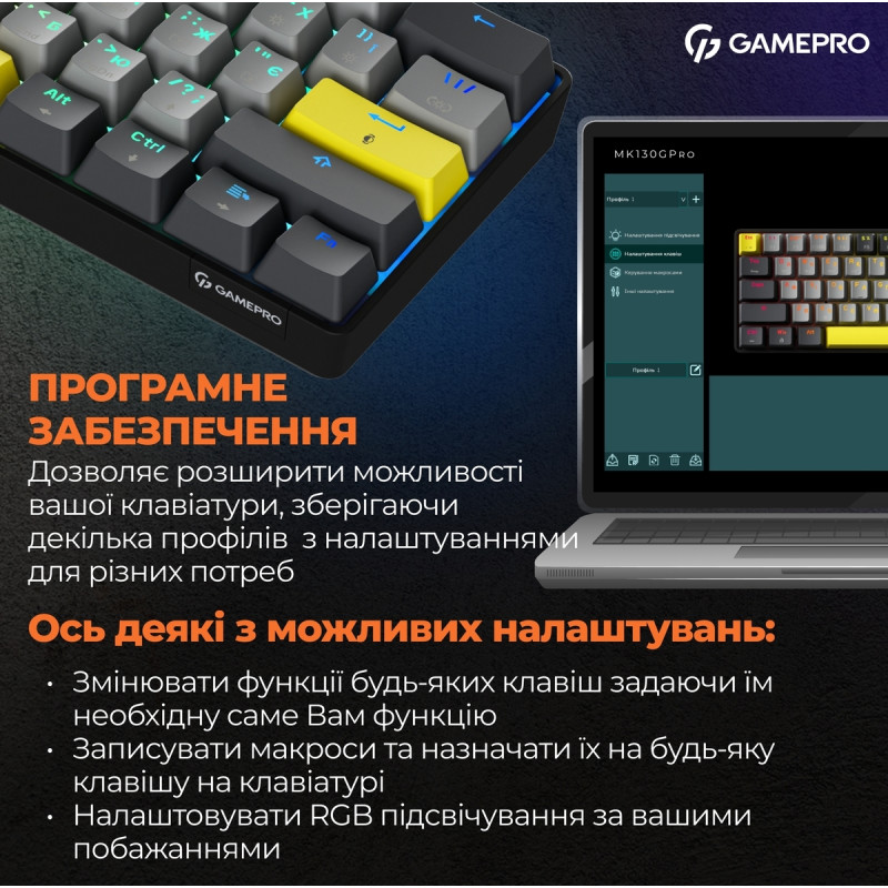 Клавіатура Gamepro Asgard Fenrir (MK130G Pro)