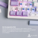 Клавіатура Ajazz AK650 RGB Flying Fish Switch Wireless With Screen (AK650-FF-PWB) Purple