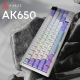 Клавіатура Ajazz AK650 RGB Flying Fish Switch Wireless With Screen (AK650-FF-PWB) Purple