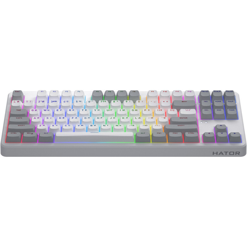 Клавіатура HATOR Rockfall 3 Mecha TKL wireless orange (HTK851UA) White