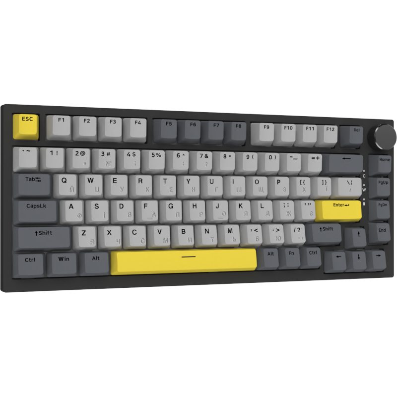 Клавіатура Ajazz AK820 Sea Salt Switch Black USB-C (AK820-SS-BGY)