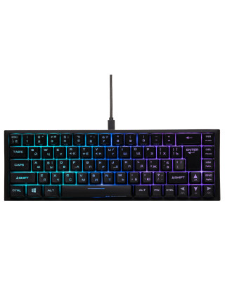 Клавіатура ігрова 2E GAMING KG350 RGB 68key USB Black Ukr (2E-KG350UBK)