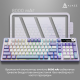 Клавіатура Ajazz AK980 RGB Clear Sky Switch Wireless With Screen (AK980-CS-PWB) Purple