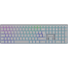 Клавіатура Canyon HKB-W11 Slim Dual Mode Wireless/Bluetooth RGB UA Grey (CNS-HBTK11G)