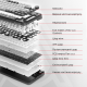 Клавіатура Ajazz AK820 Sea Salt Switch White USB-C (AK820-SS-PWB)