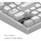 Клавіатура Dark Project ALU81 Terra Nova PBT RGB Mech G3MS Moonstone White (DPKB_NOVA_81_ANSI_WHITE_UA)