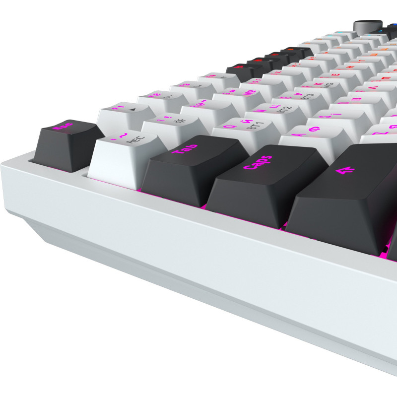 Клавіатура GamePro Asgard Valhalla QLAB Sakura Switch White With Display (MK160-W-D-QS-PRO)
