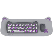 Комплект Canyon HSET-W6 Kitty Edition Wireless UA Violet (CNS-HSETW6VT)