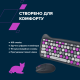 Комплект Canyon HSET-W6 Kitty Edition Wireless UA Violet (CNS-HSETW6VT)