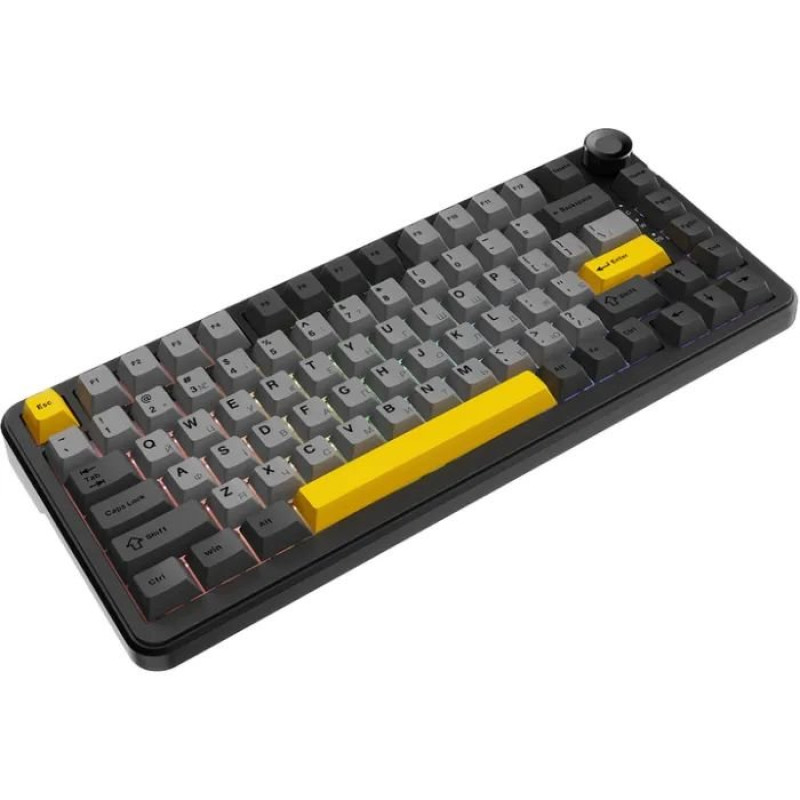 Клавіатура Ajazz AK820 MAX RGB Magnetic Switches (AK820MAX-WM-BGY) Black/Gray/Yellow