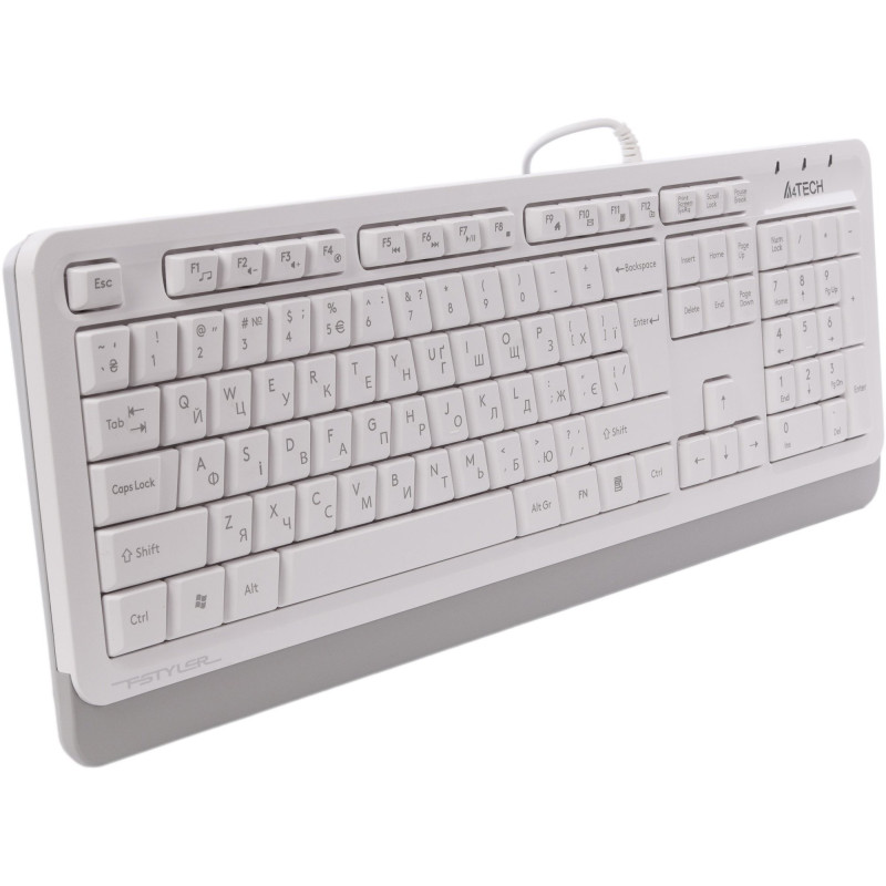 Клавіатура A4Tech FKS10 USB White