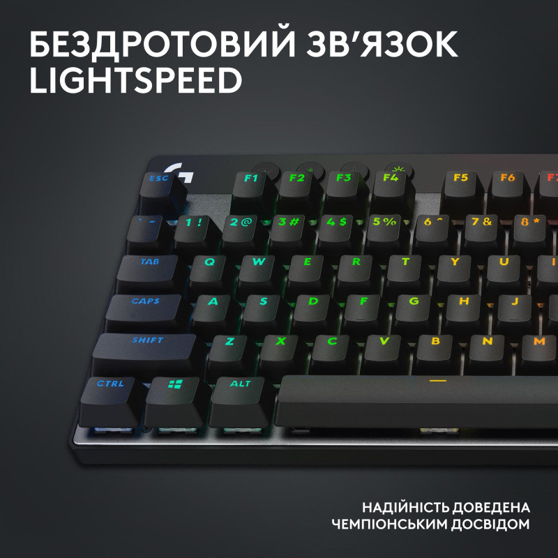 Клавиатура Logitech G PRO X TKL Lightspeed Tactile USB UA Black (920-012136)