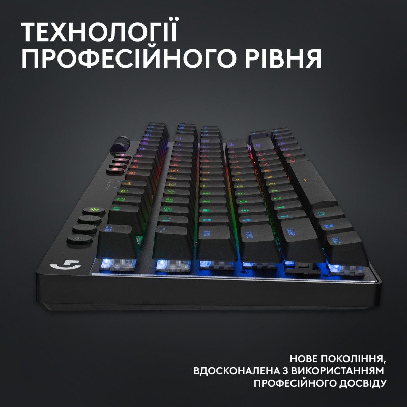 Клавиатура Logitech G PRO X TKL Lightspeed Tactile USB UA Black (920-012136)