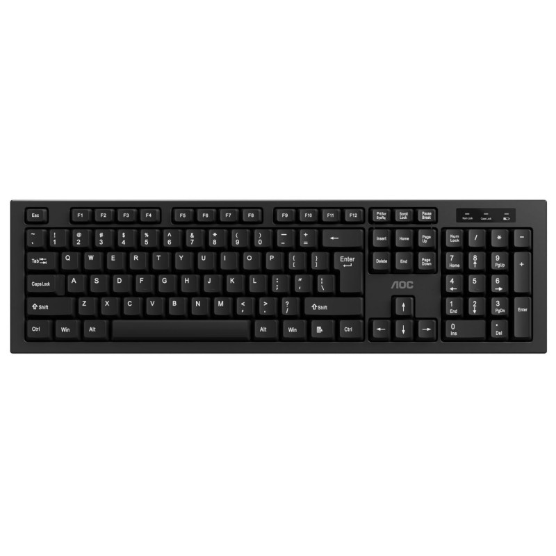 Комплект AOC KM210B Wireless UA Black (KM210B/97)