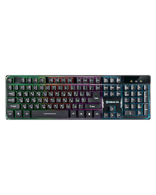Клавіатура REAL-EL 8700 Gaming Backlit, black