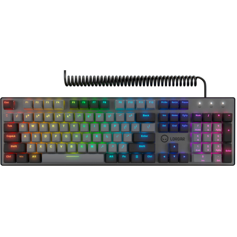 Клавіатура Lorgar Azar 514 RGB USB UA Black (LRG-GK514B-UA)