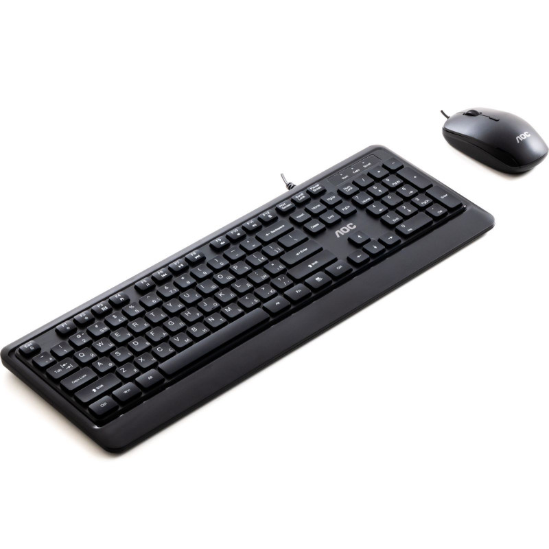 Комплект AOC KM220B USB UA Black (KM220B/97)
