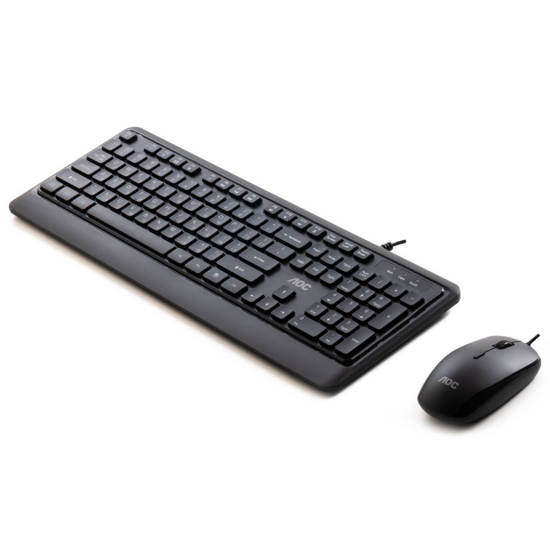 Комплект AOC KM220B USB UA Black (KM220B/97)