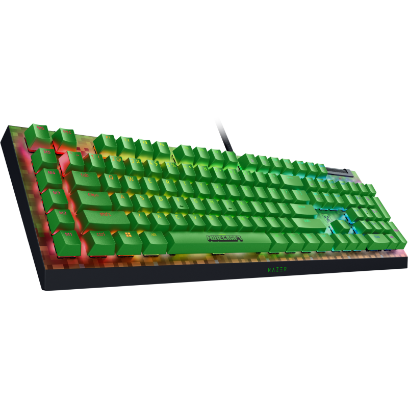 Клавіатура RAZER BlackWidow V4 X Minecraft Edition (RZ03-04704100-R3M1)