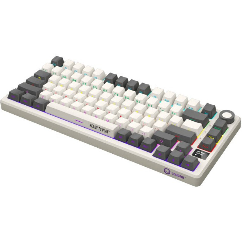 Клавіатура Lorgar KBP7075W Pro RGB Wireless/Bluetooth/USB UA Beige (LRG-KBP7075W-RT-US)