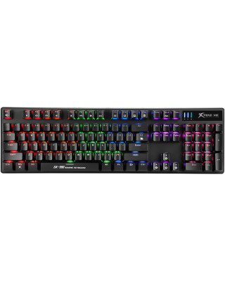Клавіатура Xtrike ME GK-980 6 кольорів-LED Mechanical Red Switch USB Black (GK-980)