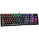 Клавіатура Xtrike ME GK-980 6 кольорів-LED Mechanical Red Switch USB Black (GK-980)