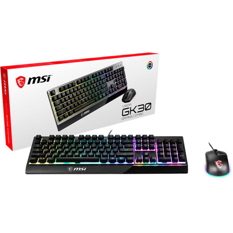 Комплект MSI Vigor GK30 Combo UA Black
