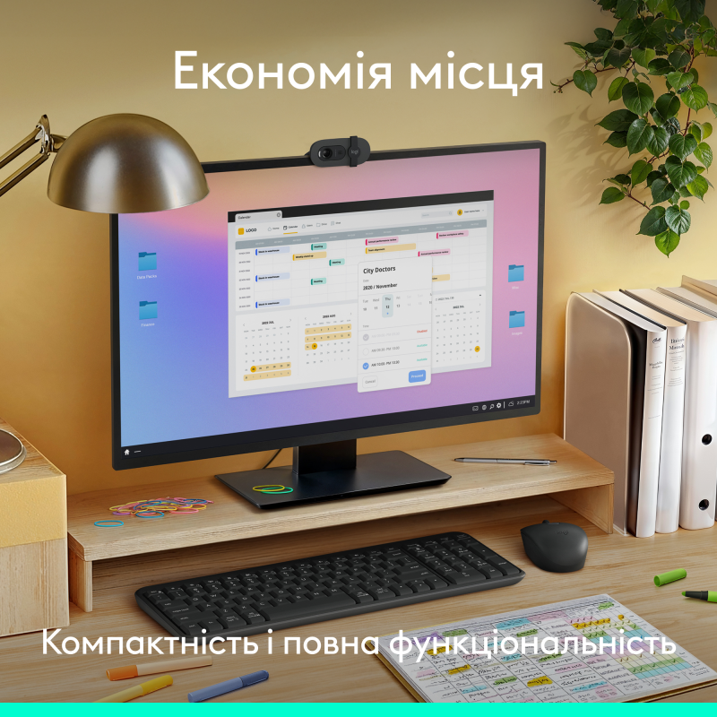 Клавіатура Logitech K250 Bluetooth/Wireless UA Graphite (920-013822)