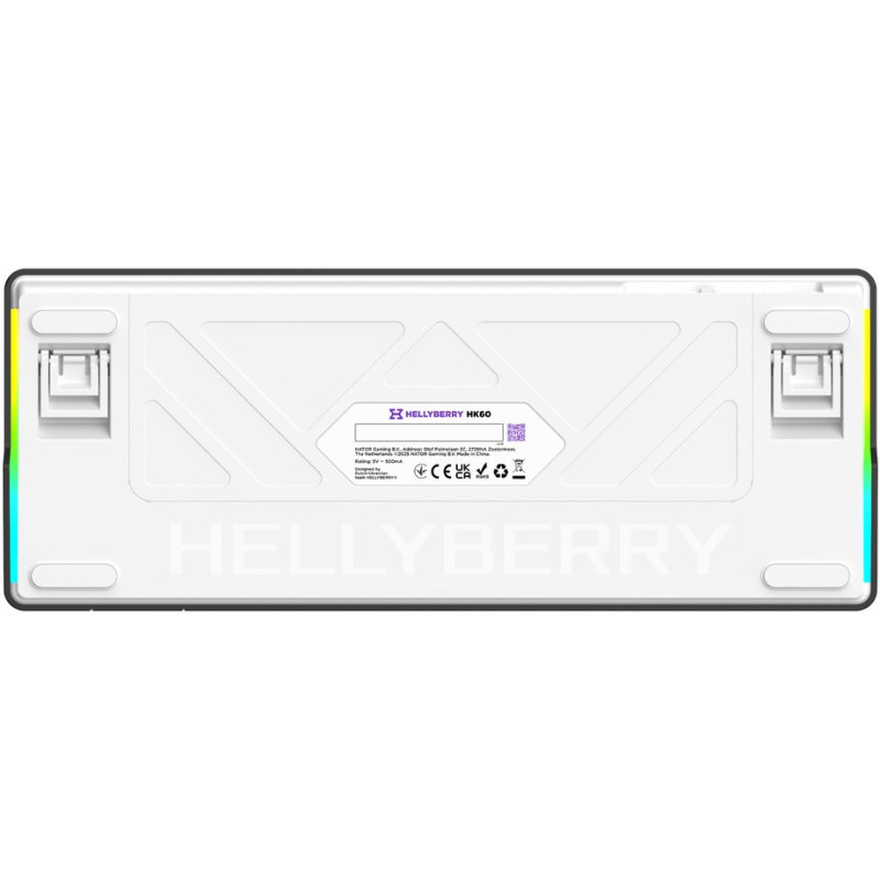 Клавіатура HATOR Hellyberry HK60 White-Violet