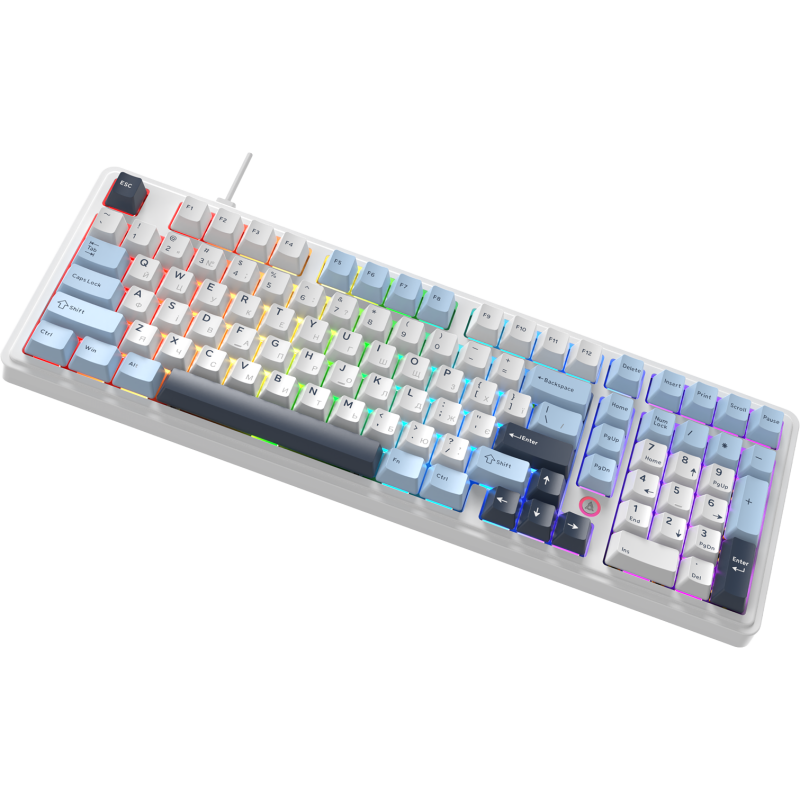 Клавіатура Ajazz AK980 Max Magnetic Switch Blue/White/Dark Blue (AK980-MAX-M-BWDB)