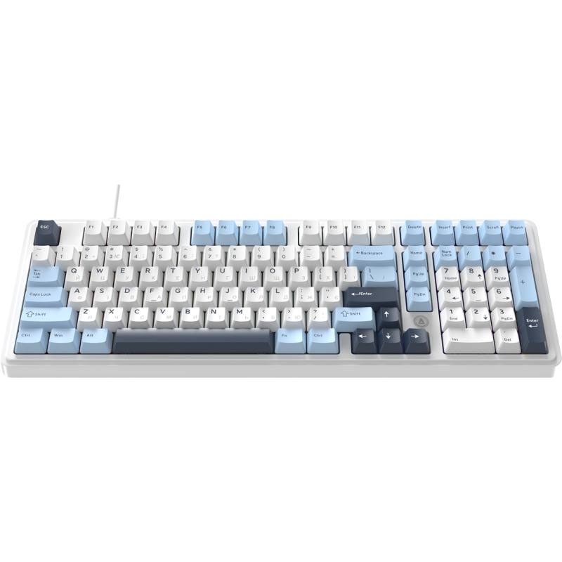 Клавіатура Ajazz AK980 Max Magnetic Switch Blue/White/Dark Blue (AK980-MAX-M-BWDB)