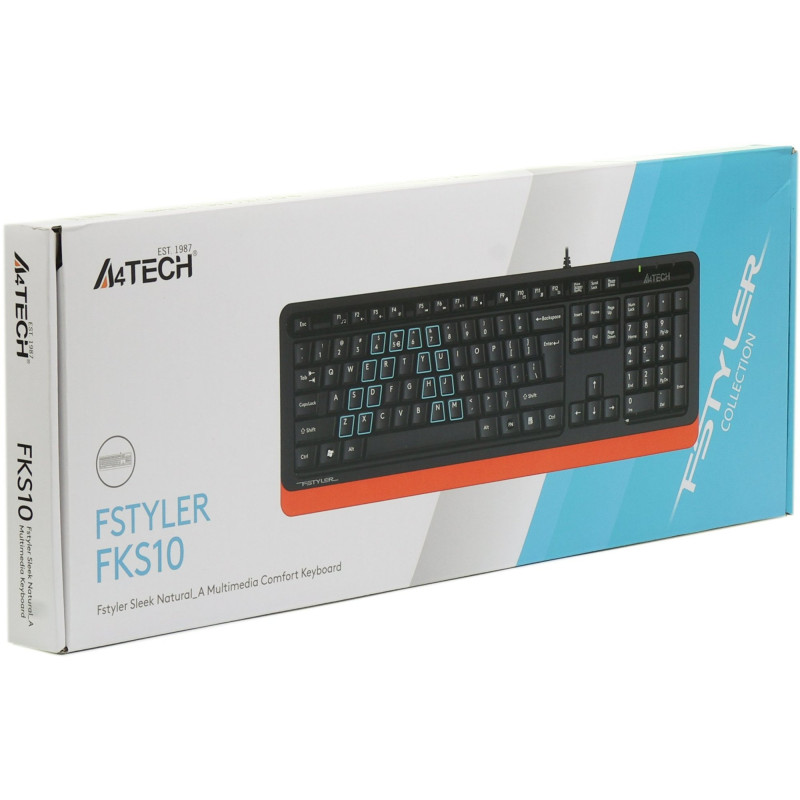 Клавіатура A4-Tech Fstyler FX10 Orange