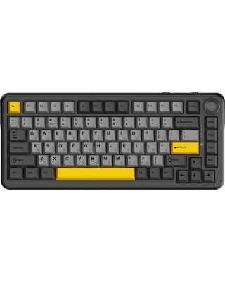 Клавіатура Ajazz AK820 MAX Magnetic switches Black Gray Yellow RGB (AK820MAX-WM-BGY)