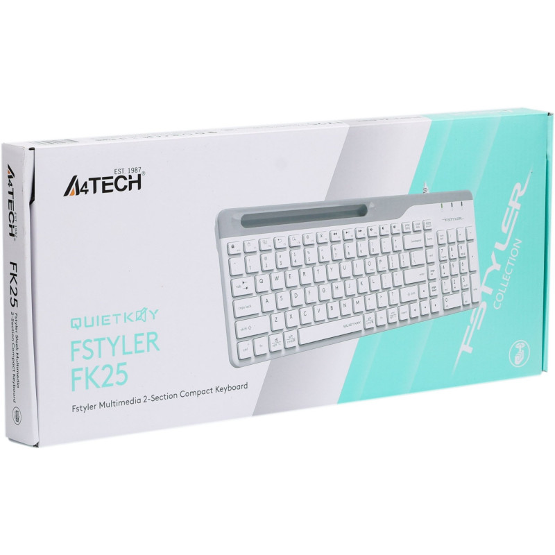 Клавіатура A4Tech FK25 USB White