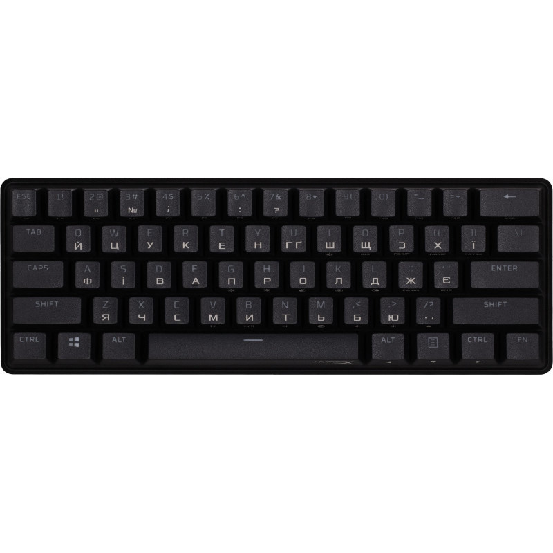 Клавіатура HyperX Alloy Origins 60 61key Red, USB-A (4P5N4AA)