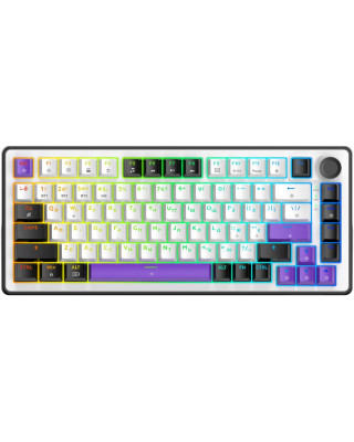 Клавіатура HATOR Hellyberry HK75 wireless White-Violet
