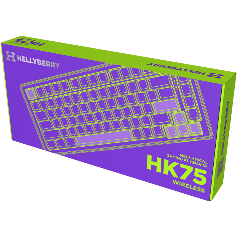 Клавіатура HATOR Hellyberry HK75 wireless White-Violet
