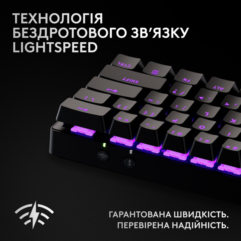 Клавіатура Logitech G PRO X 60 TKL GX Optical Black Tactile (920-011911)
