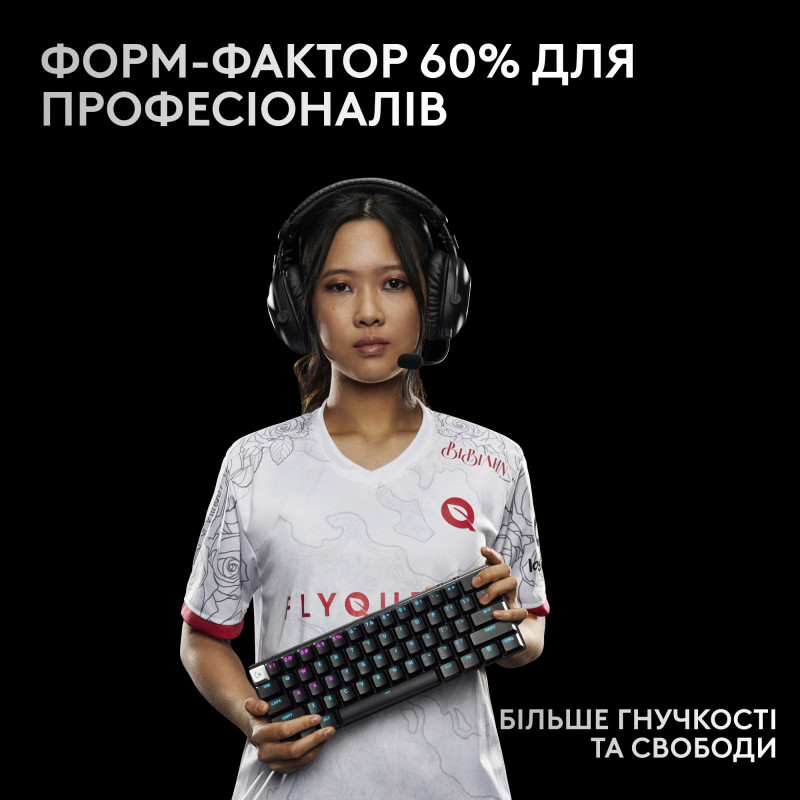 Клавіатура Logitech G PRO X 60 TKL GX Optical Black Tactile (920-011911)