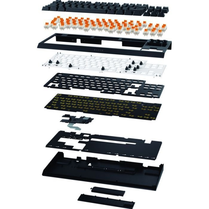 Клавіатура RAZER BlackWidow V4 Low-Profile, TKL, Yellow switch (RZ03-05450100-R3M1)