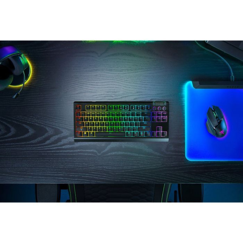 Клавіатура RAZER BlackWidow V4 Low-Profile, TKL, Yellow switch (RZ03-05450100-R3M1)