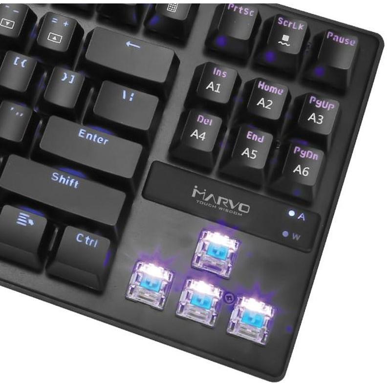 Клавіатура Marvo KG901 Multi-LED Mechanical Blue Switch (KG901)