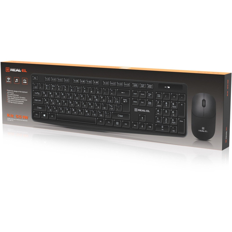 Комплект REAL-EL Kit 551W Wireless Black (EL123100048)