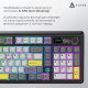 Клавіатура Ajazz AK980 RGB Clear Sky Switch Wireless (AK980-CS-BGY) Black/Gray/Yellow